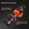 Spider Farmer 4 Inch Inline Fan Air Carbon Filter Ducting Ventilation Combo